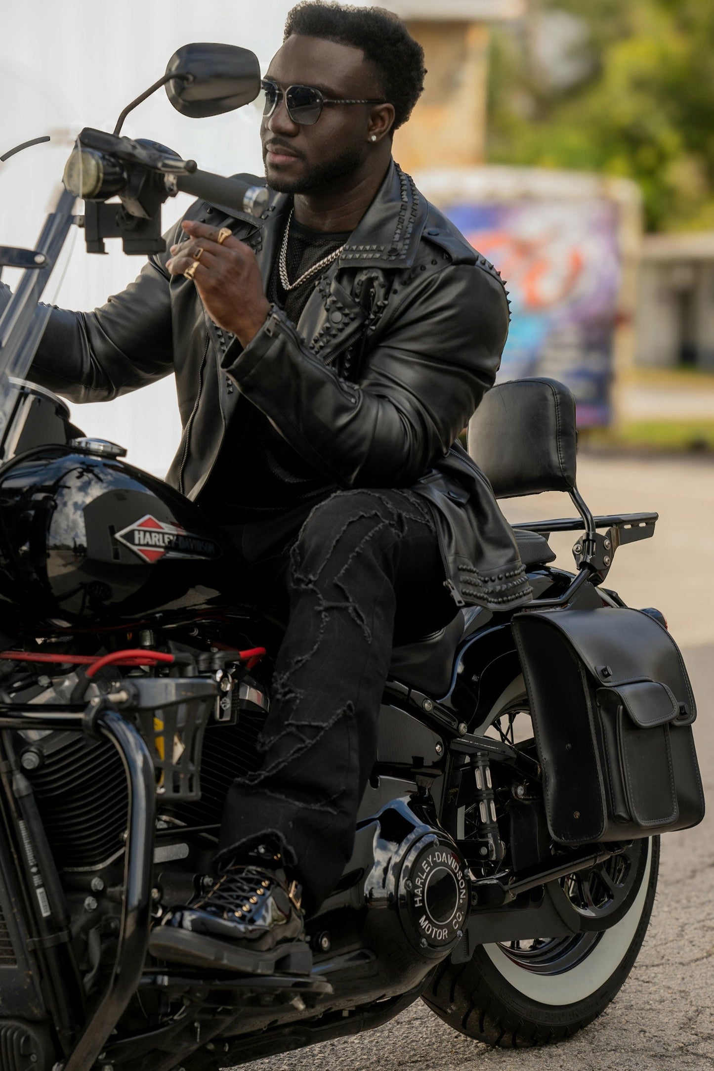 Serrated Look PU Jacket