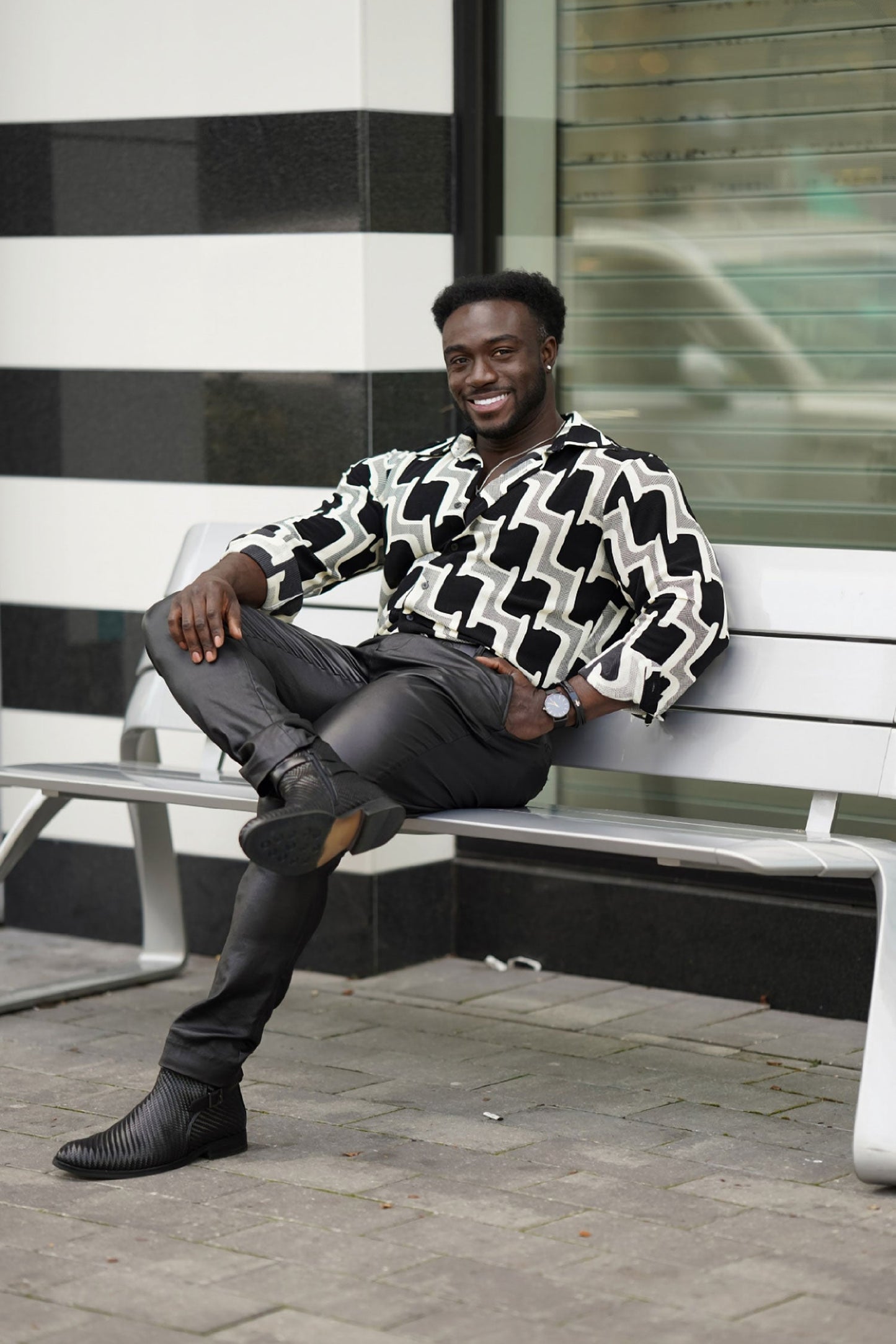 Pattaya Geometric Long Sleeve Shirt