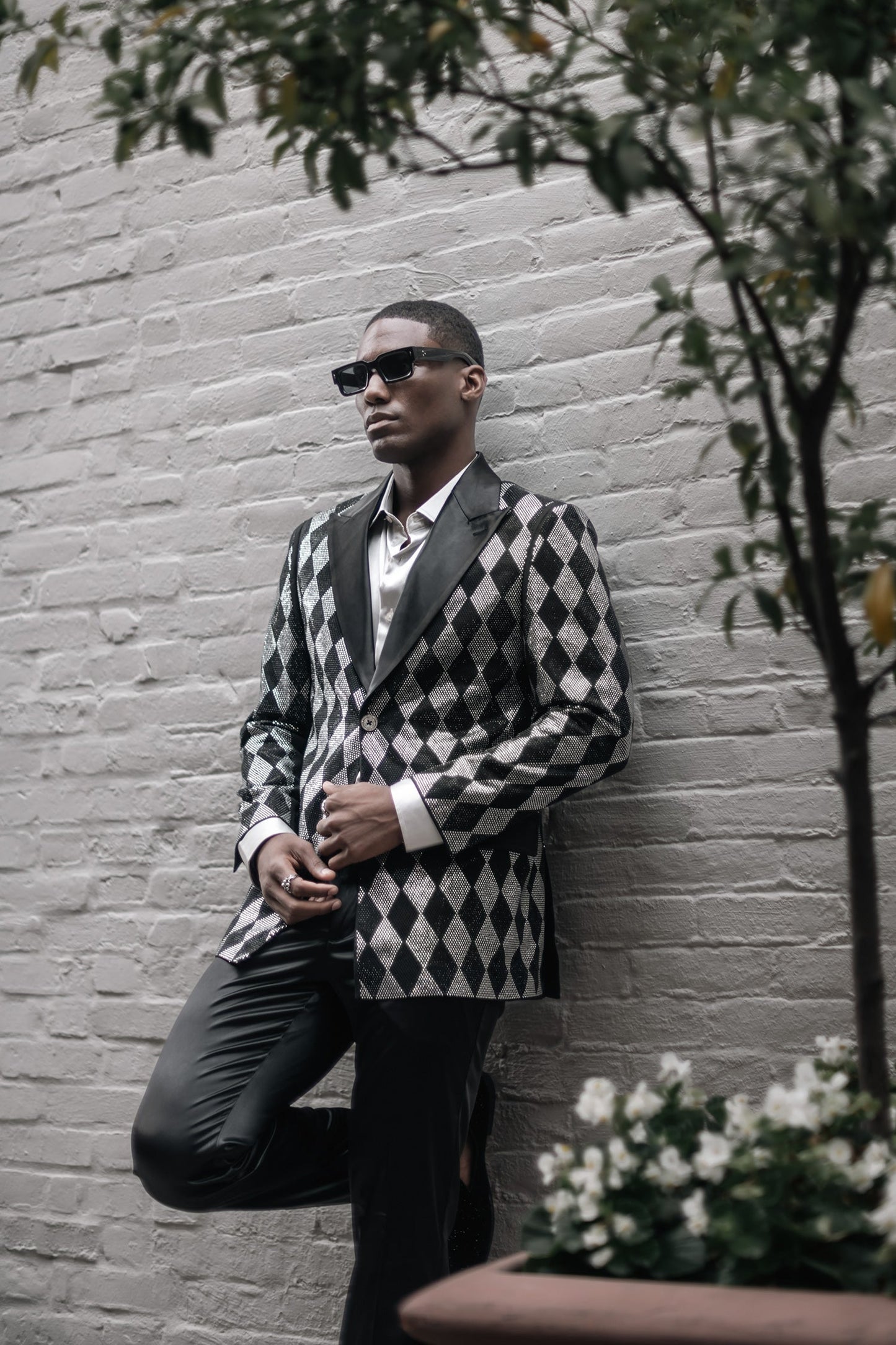 Torva Rhinestone Blazer