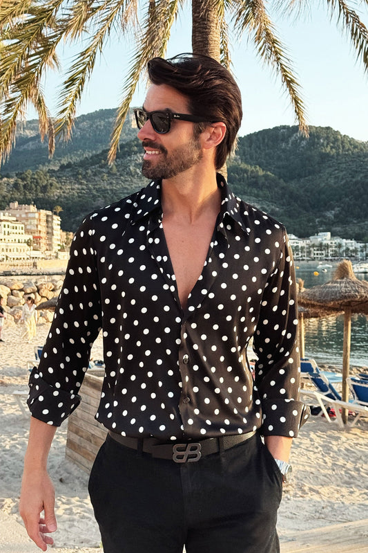 Delhi Polka Dots Long Sleeve Shirt