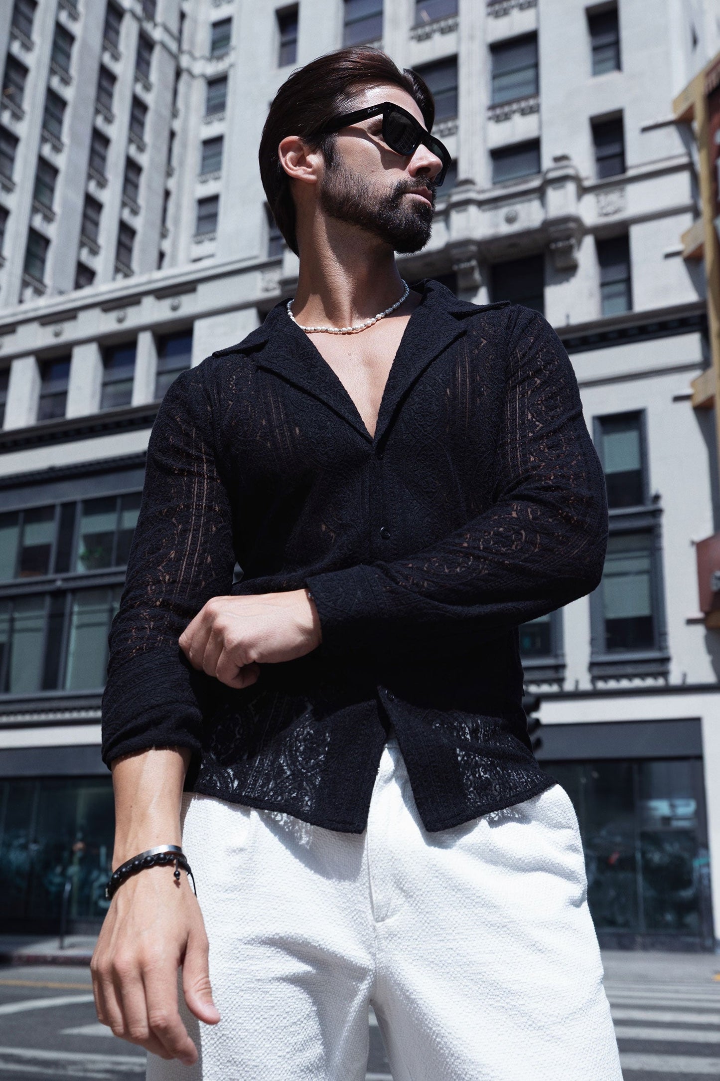 Janeiro Embroidered Long Sleeve Shirt