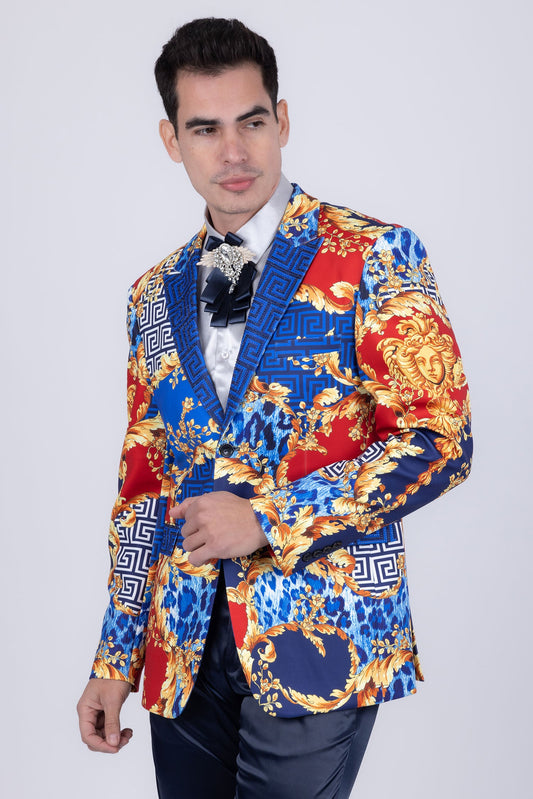 Greek Floral Blazer