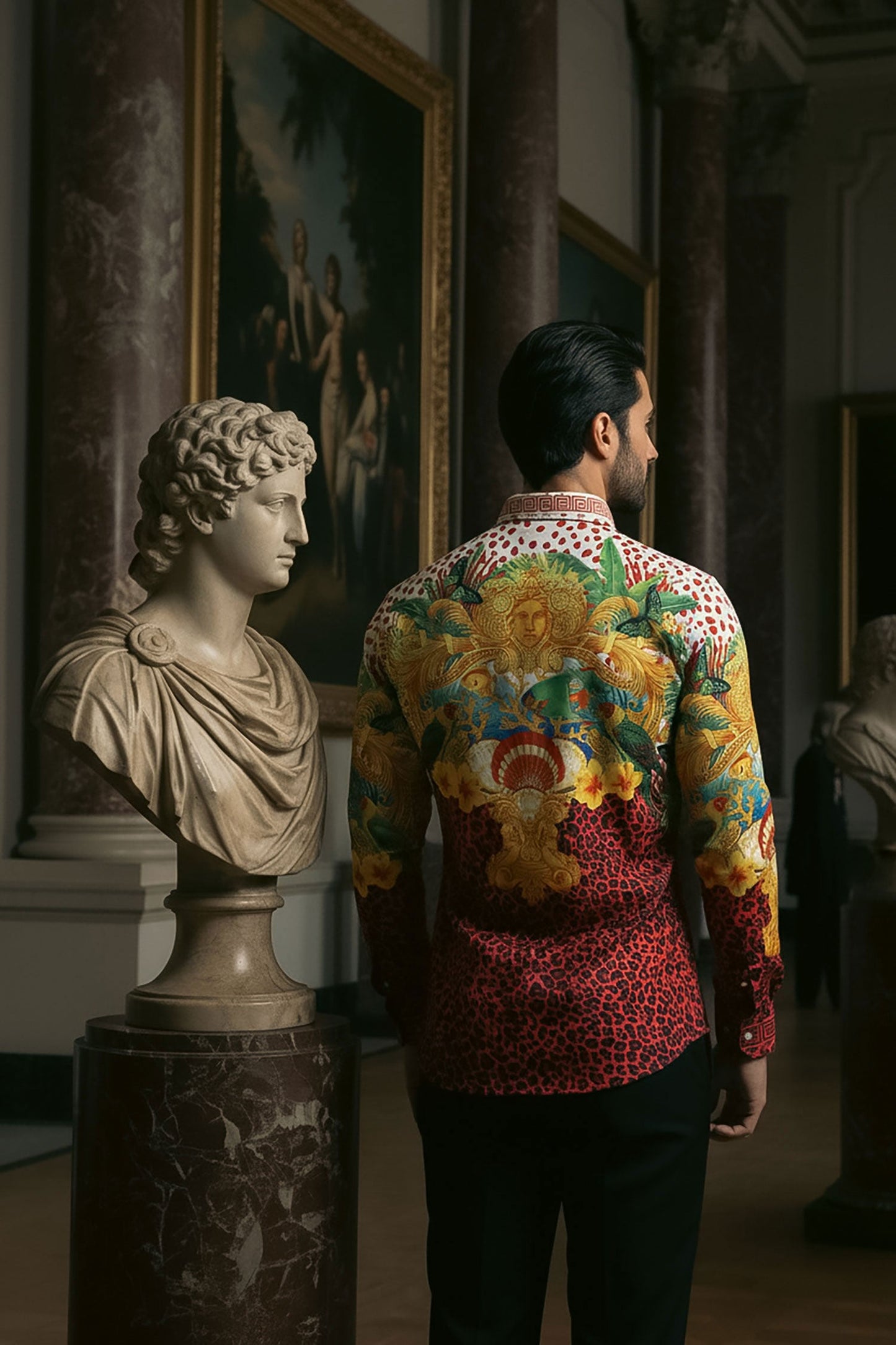 South Beach Rhinestone Long Sleeve Shirt