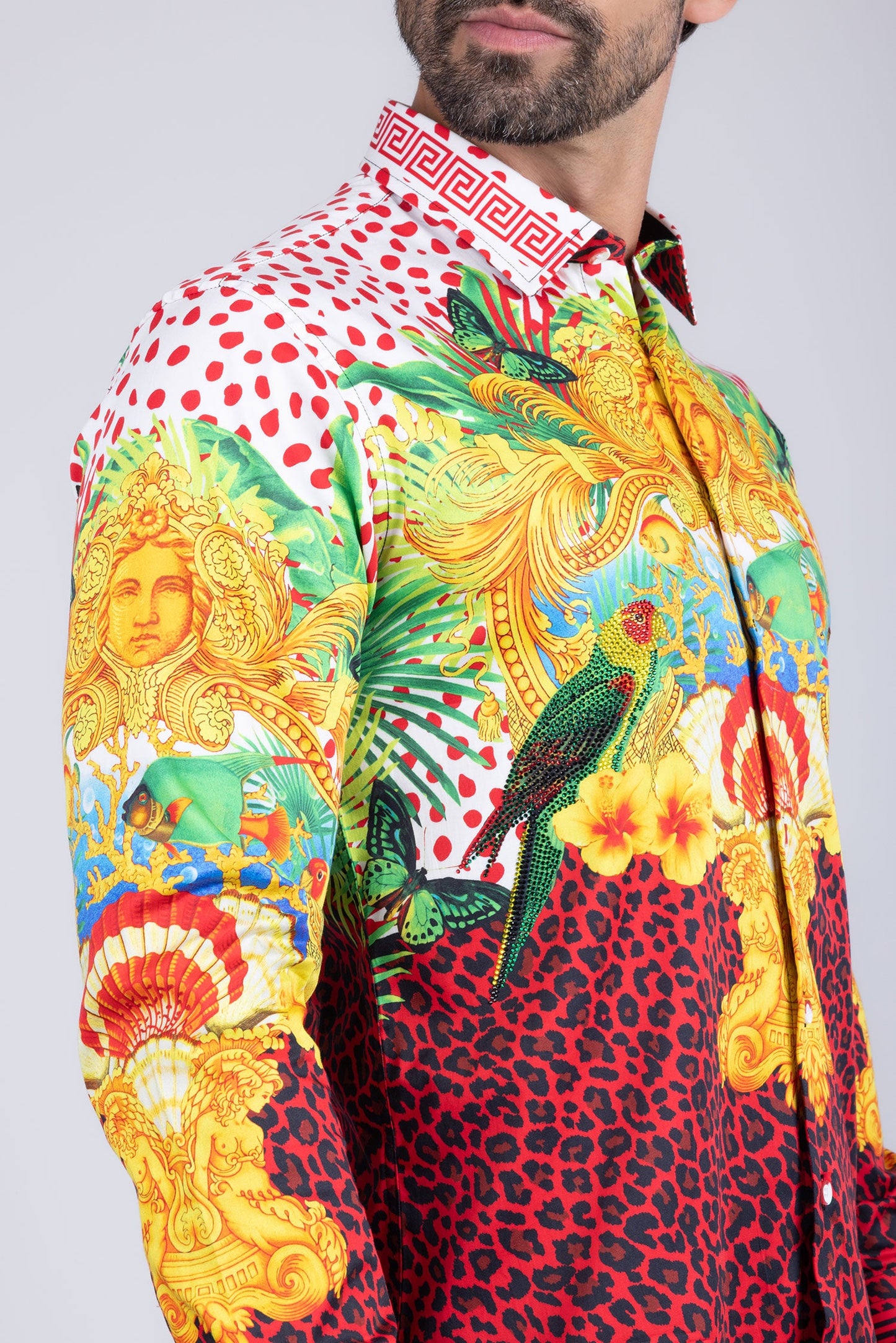 South Beach Rhinestone Long Sleeve Shirt