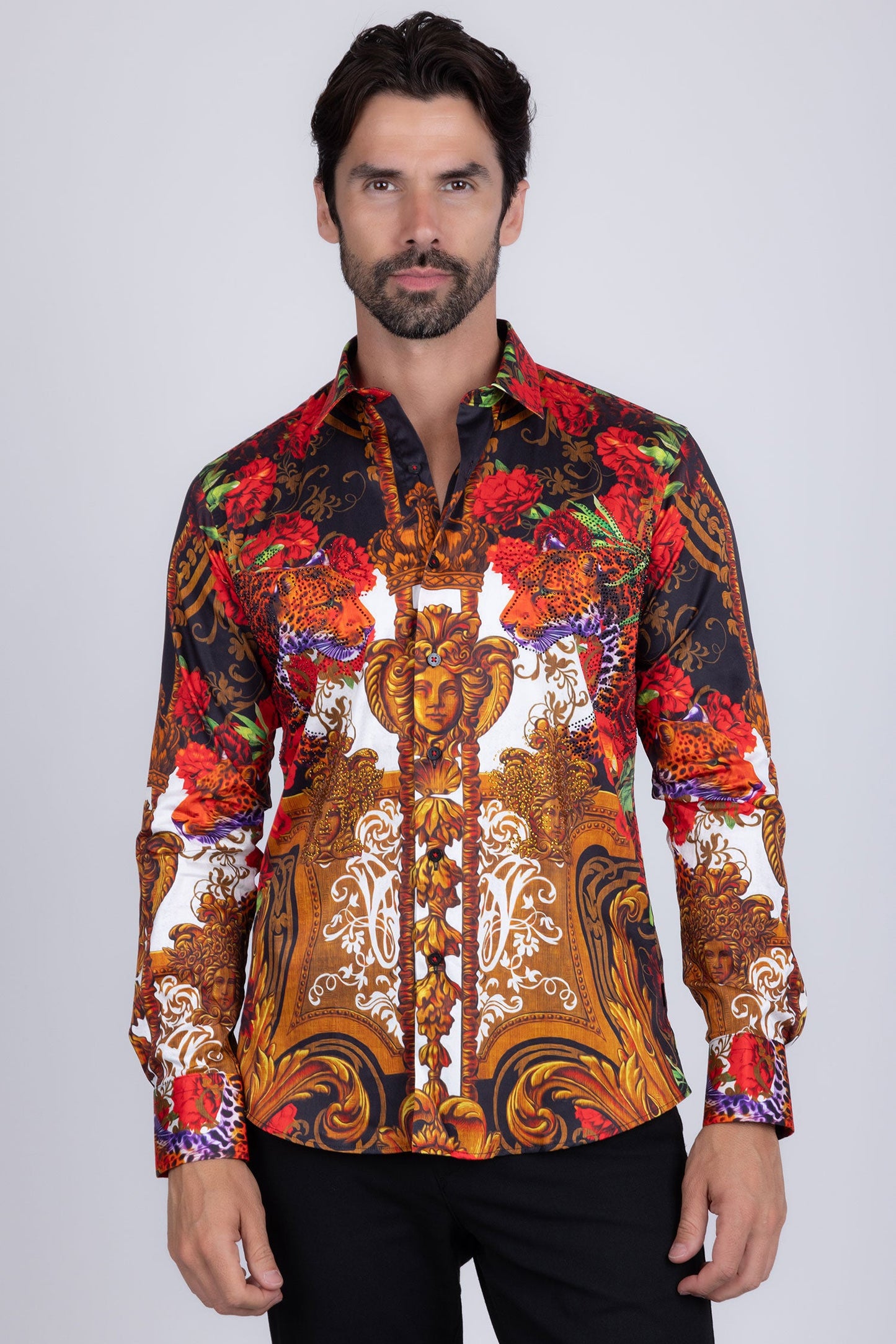 Lafayette Rhinestone Long Sleeve Shirt