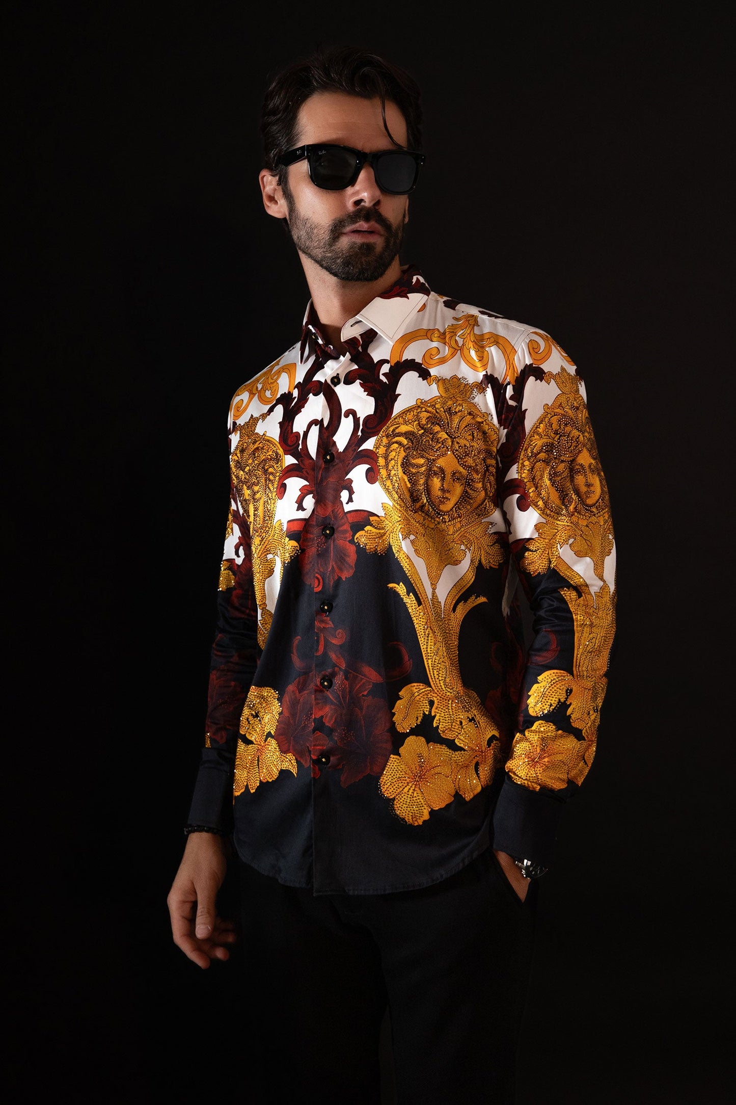 Rodeo Rhinestone Long Sleeve Shirt