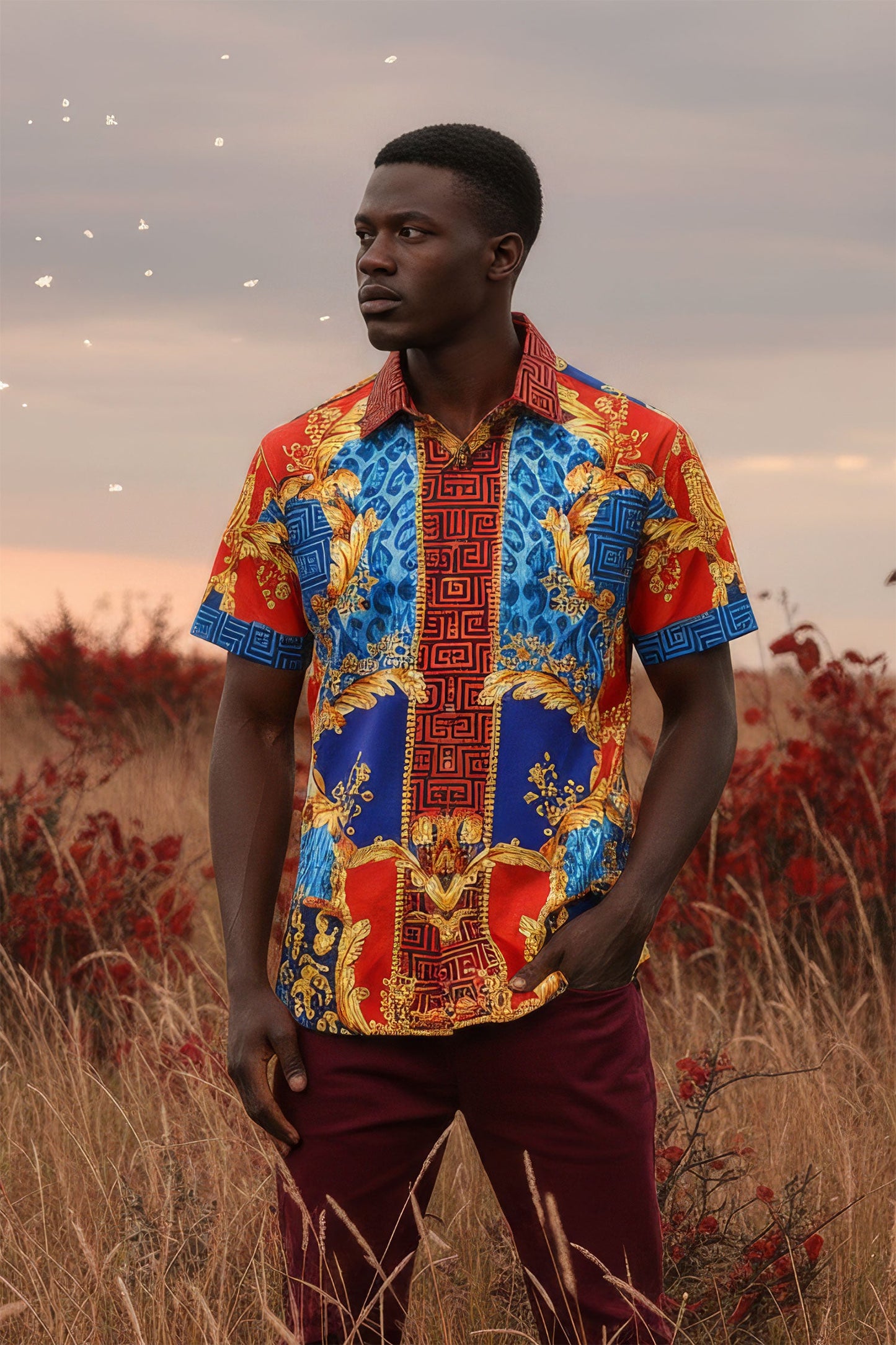 LEOPARD BAROQUE Short Sleeve Shirt