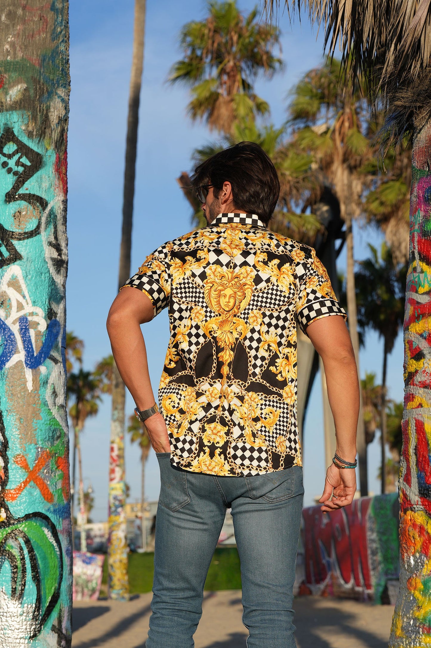 BAROQUE CHECKER Short Sleeve Shirt