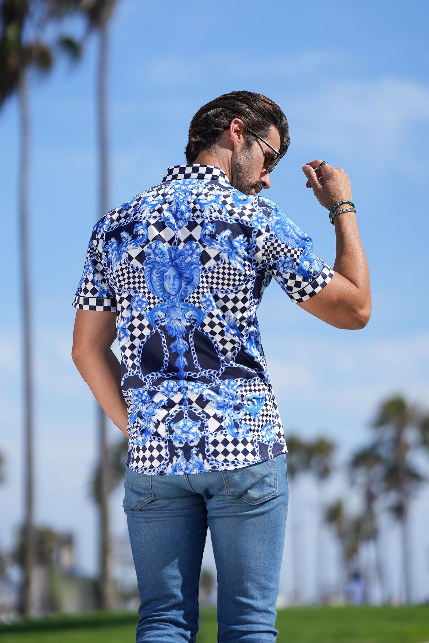BAROQUE CHECKER Short Sleeve Shirt