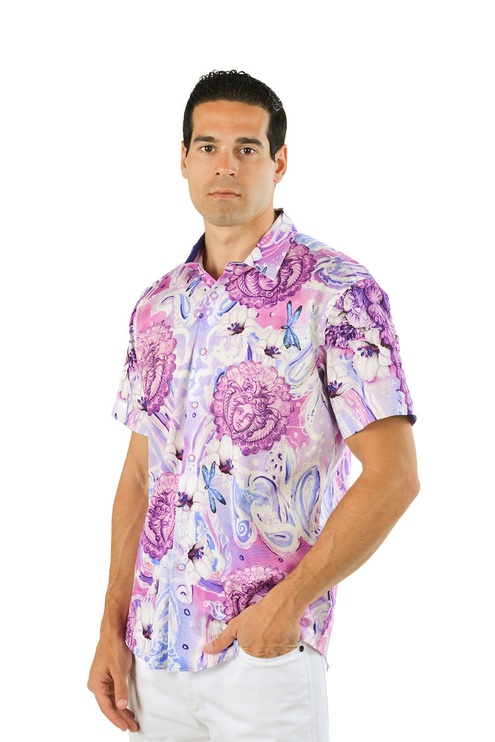 PAISLEY FLORAL Short Sleeve Shirt