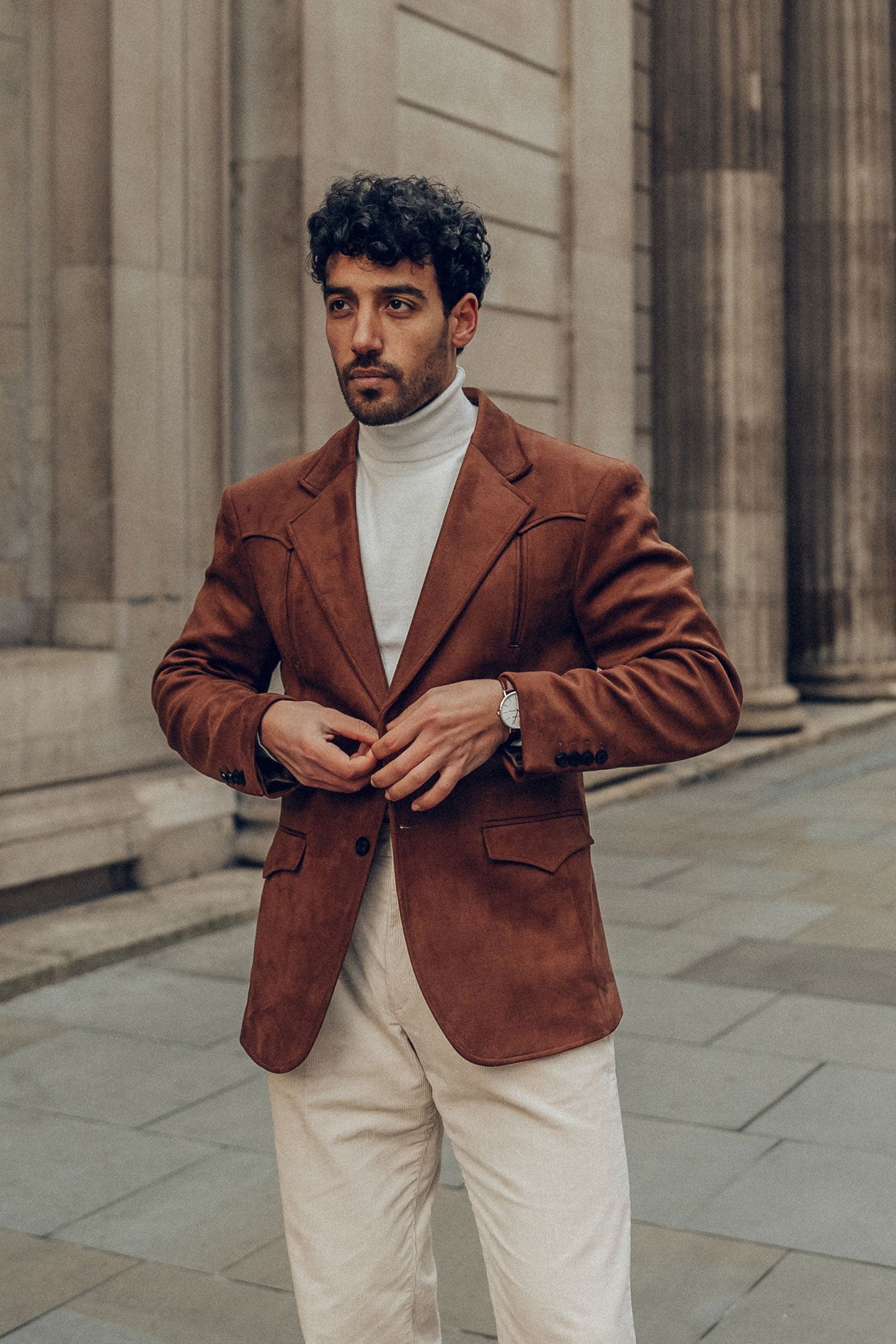 Drowsewrap Suede Blazer